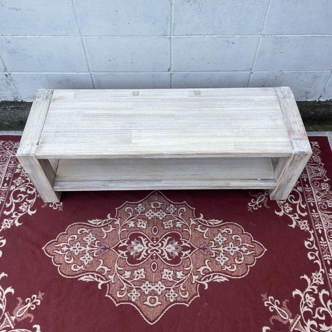 unico ウニコ◾️MANOA 木製テーブル センターテーブル テレビ台 白