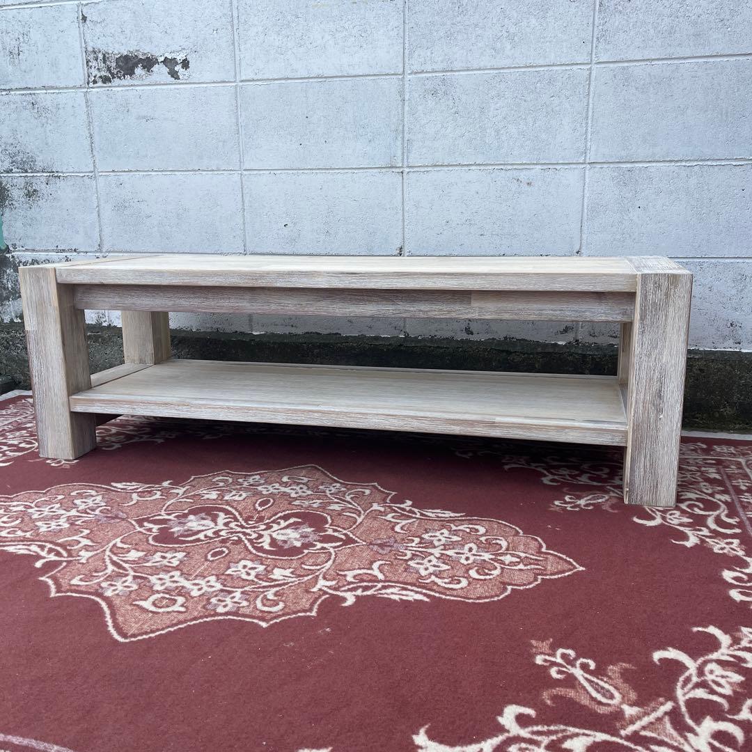 unico ウニコ◾️MANOA 木製テーブル センターテーブル テレビ台 白