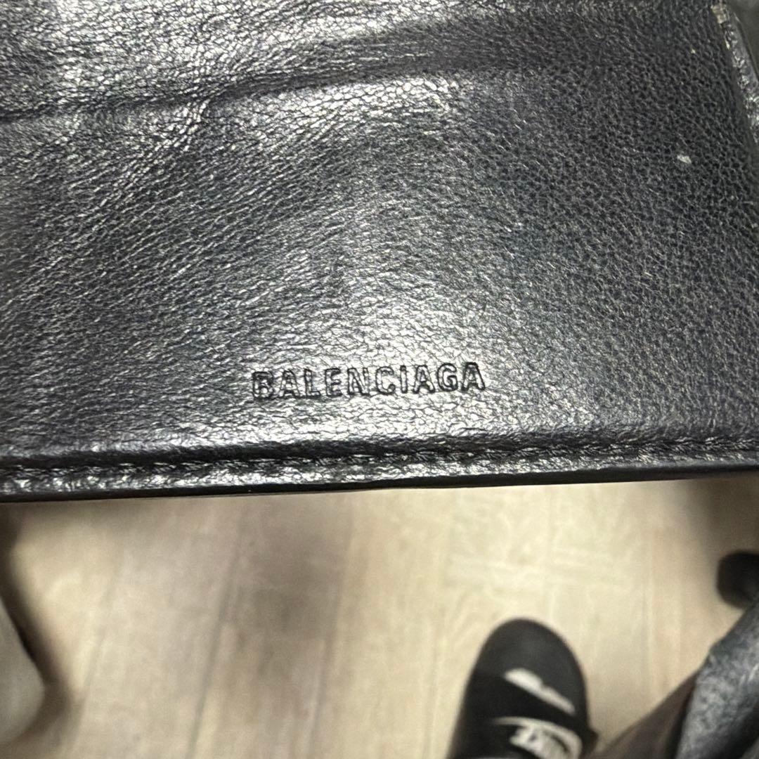BALENCIAGA 三つ折り財布 ブラック　　 お値下げ可能です‼️