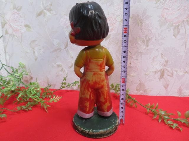 ま*う様 【ee1425/6】不二家のミルキー　ペコちゃん 　首振り人形ソフビ