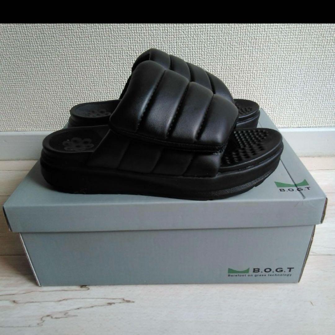 ブラックサンダル 滑り止め付き×4