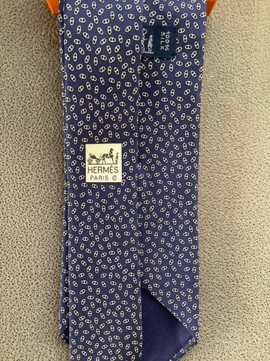 エルメス　ネクタイ　シルク100%