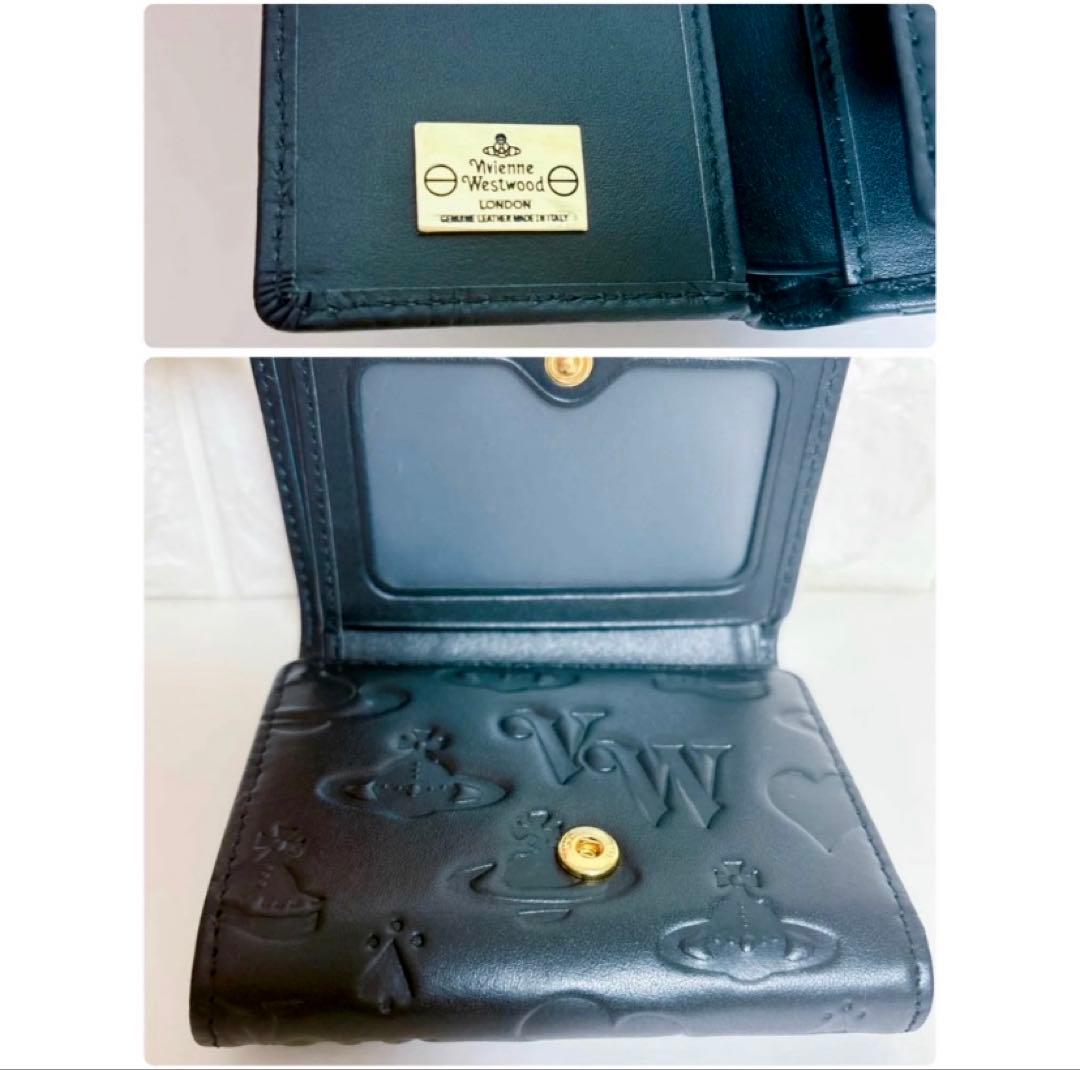 【最新❤︎新品】ヴィヴィアン・ウエストウッド　三つ折り財布 ブラック