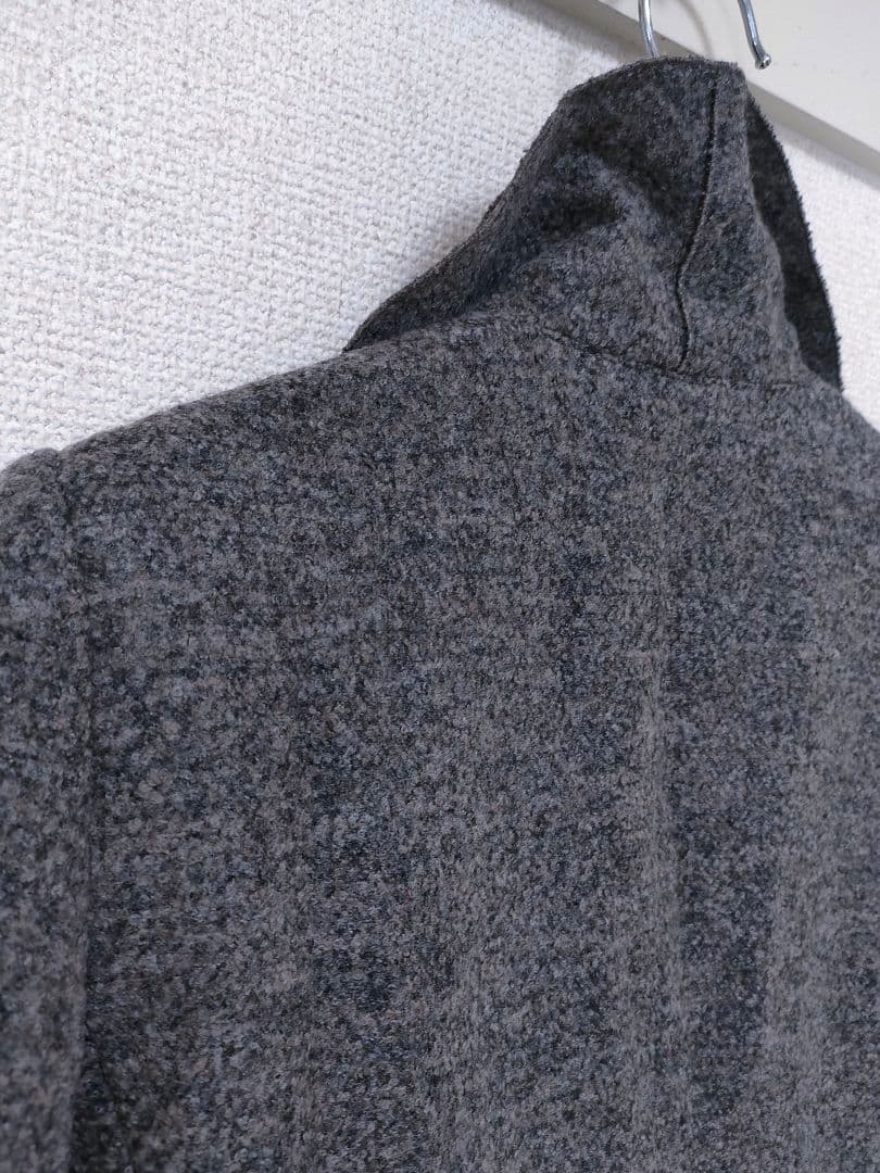アルマーニコレツィオーニARMANI　フリル襟　ジャケット　コート　グレー　40
