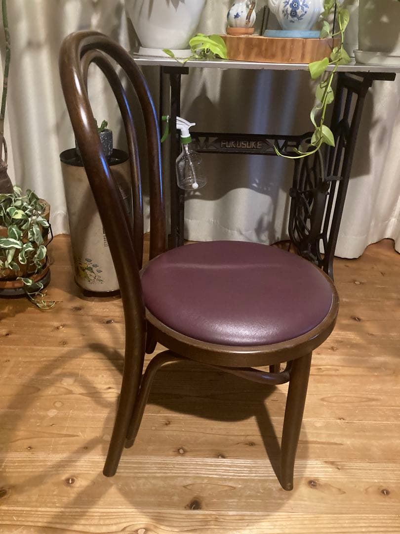 昭和レトロ　秋田木工ベントウッドチェア　曲木ダイニングチェア①