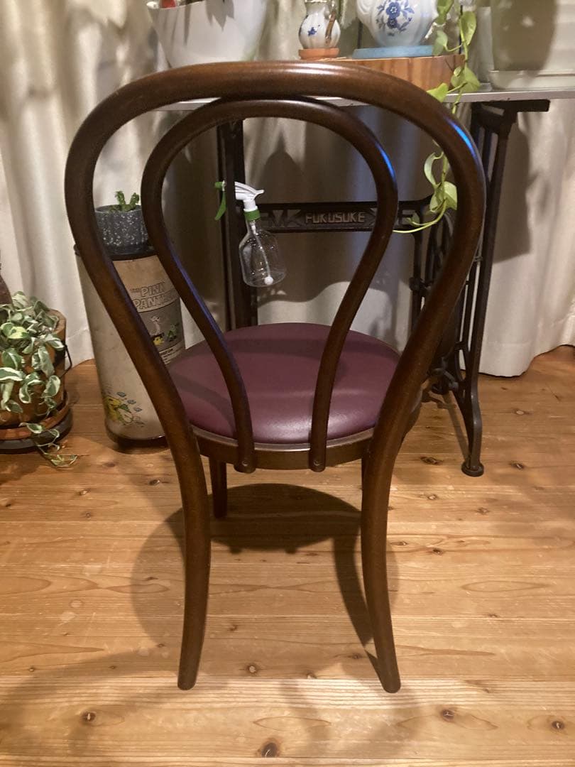 昭和レトロ　秋田木工ベントウッドチェア　曲木ダイニングチェア①