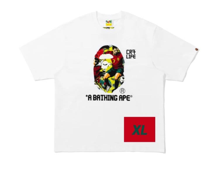 トップス BAPE X CR7 LIFE GRAPHIC RELAXED FIT TEE