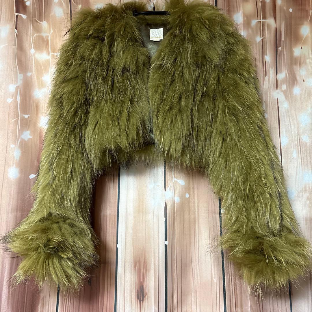 なおこ アッシュ&ダイヤモンド ラクーン ファー コート ジャケット