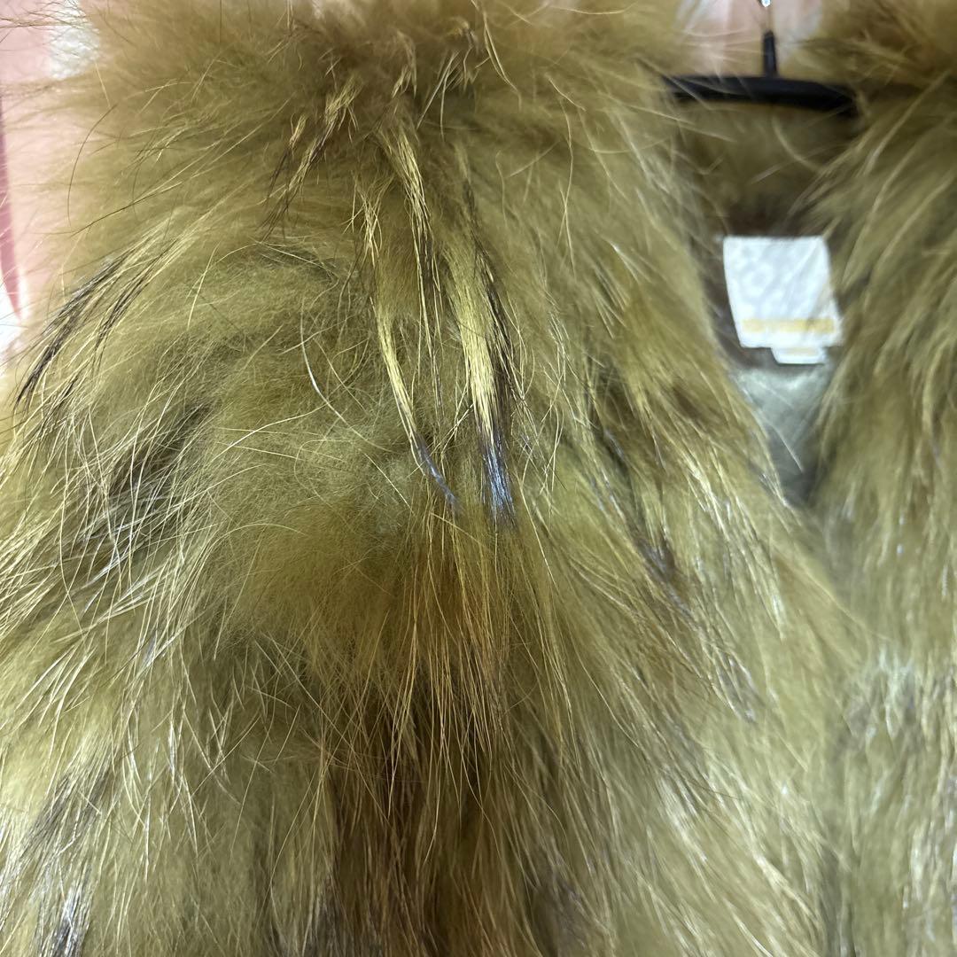 なおこ アッシュ&ダイヤモンド ラクーン ファー コート ジャケット