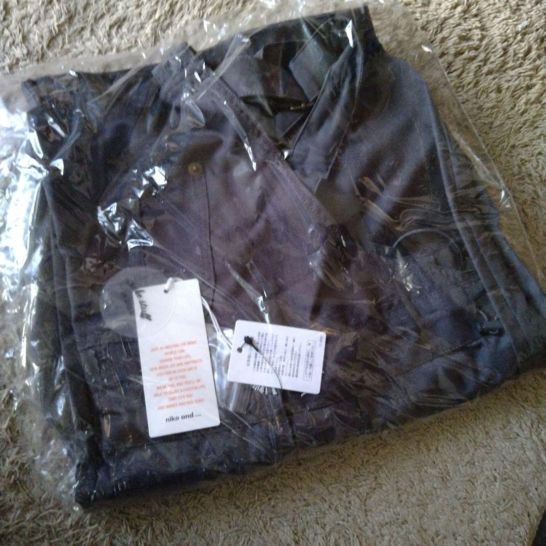 ニコアンド　misayo ラクテロサロペット　チャコール　Lサイズ