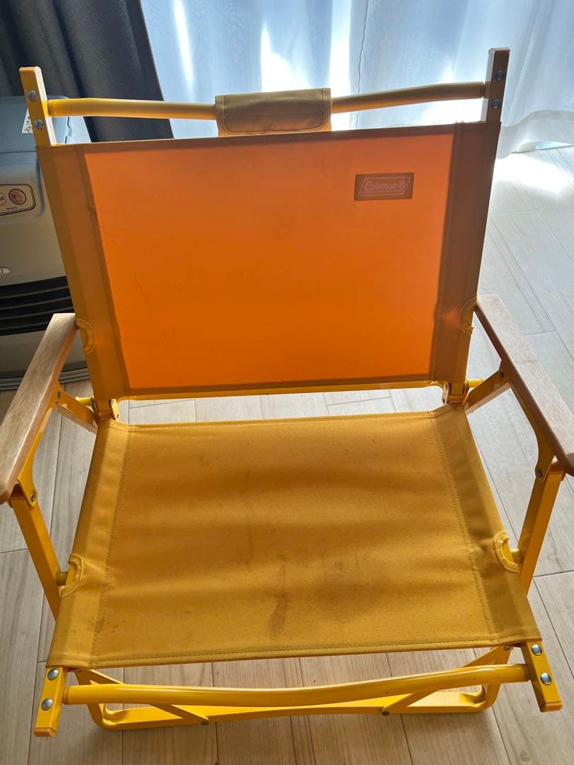 Coleman イエロー アウトドアチェア 4脚セット