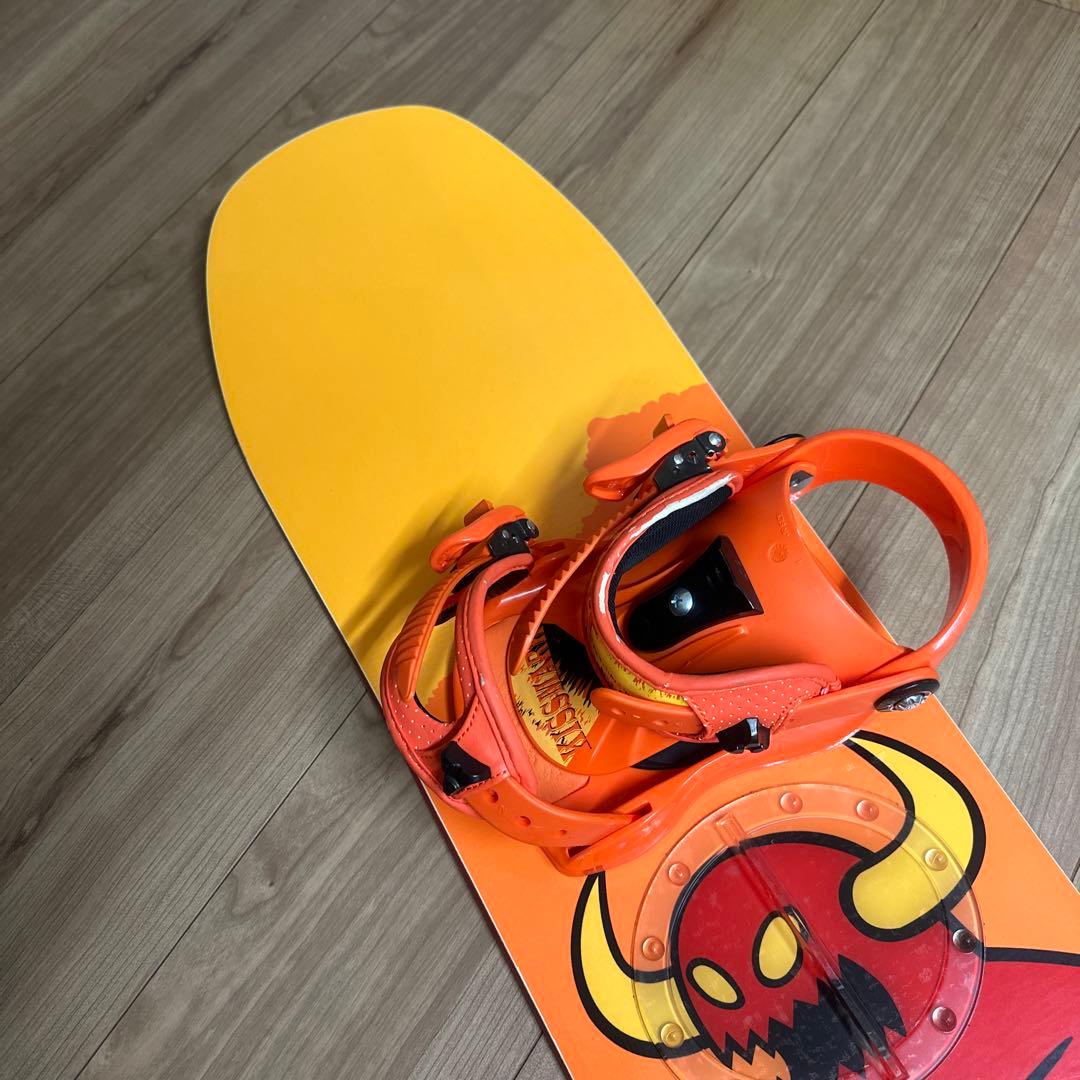 SALOMON スノーボード　120cm キスマーク　バインディング　2点セット