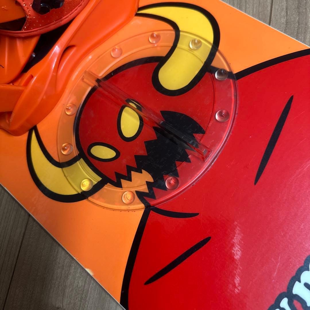 SALOMON スノーボード　120cm キスマーク　バインディング　2点セット