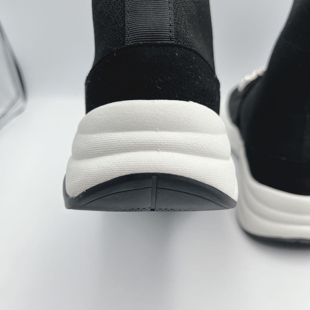 +diana 【ミドル丈】クリスタルバックル ニットソックススニーカー