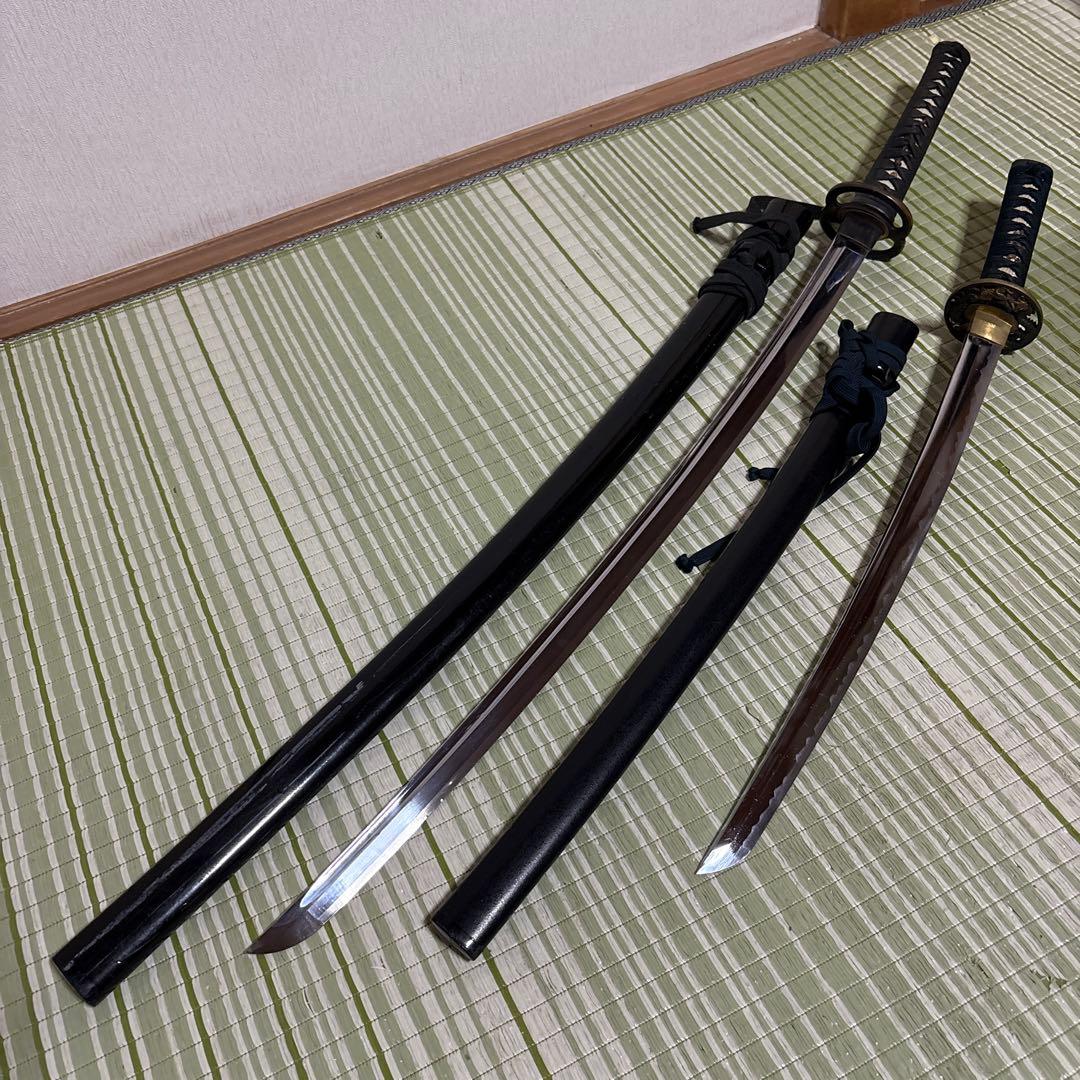 模造刀　模擬刀　武士　侍　伝統工芸　剣　ソード　太刀　小太刀　鞘　2本