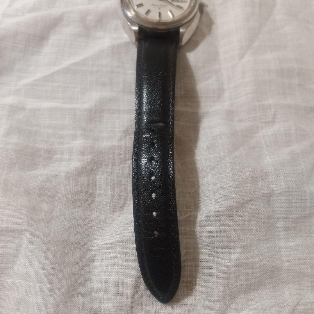 SEIKO Bell-Matic シルバー/ブラック レザーベルト ジャンク品