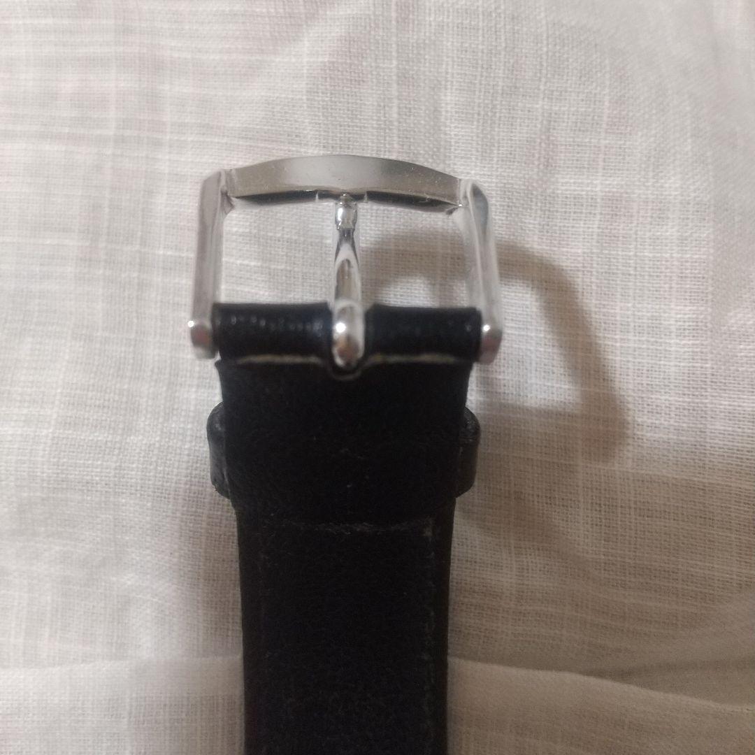 SEIKO Bell-Matic シルバー/ブラック レザーベルト ジャンク品