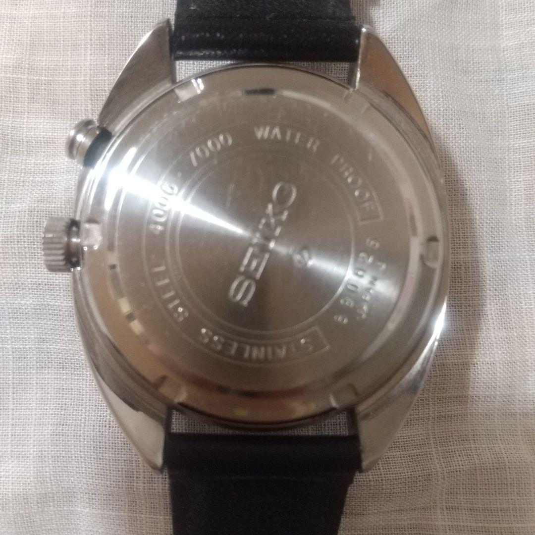 SEIKO Bell-Matic シルバー/ブラック レザーベルト ジャンク品