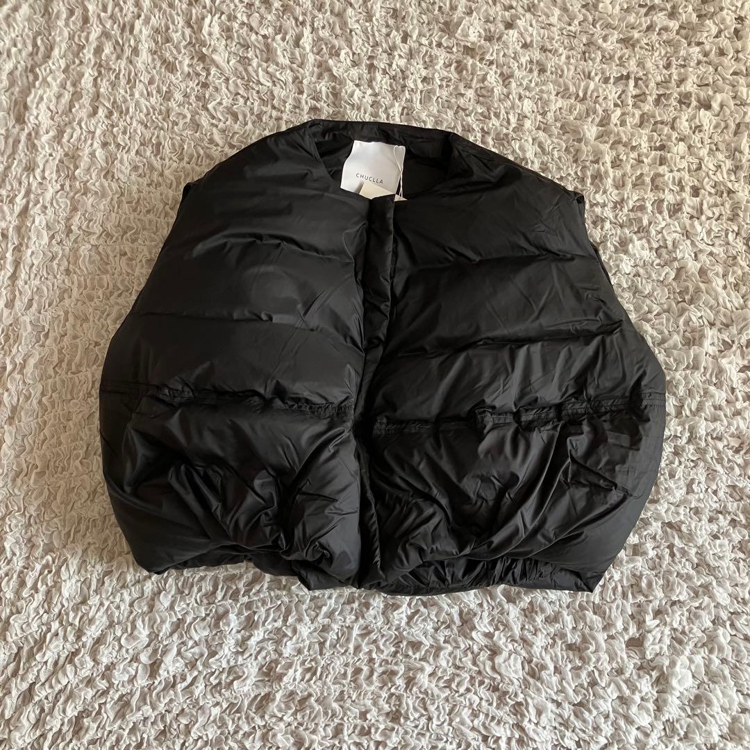 チュクラ　chuclla【未使用】ラウンドボリューム ダウンベスト　ブラック