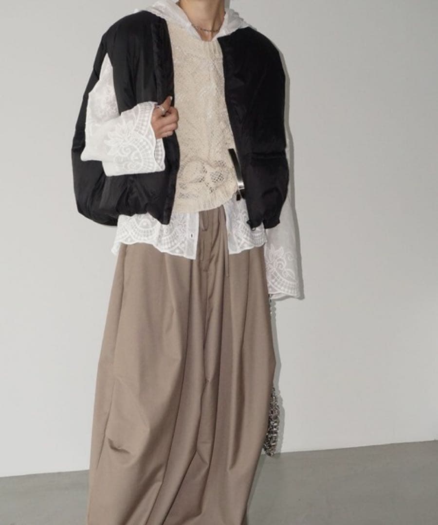 チュクラ　chuclla【未使用】ラウンドボリューム ダウンベスト　ブラック