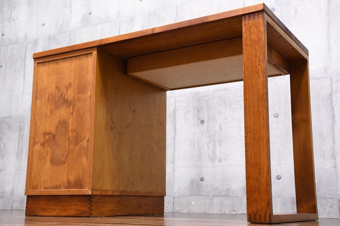 EBC2 イクスス ikususu 片袖デスク アルダー材無垢 書斎デスク