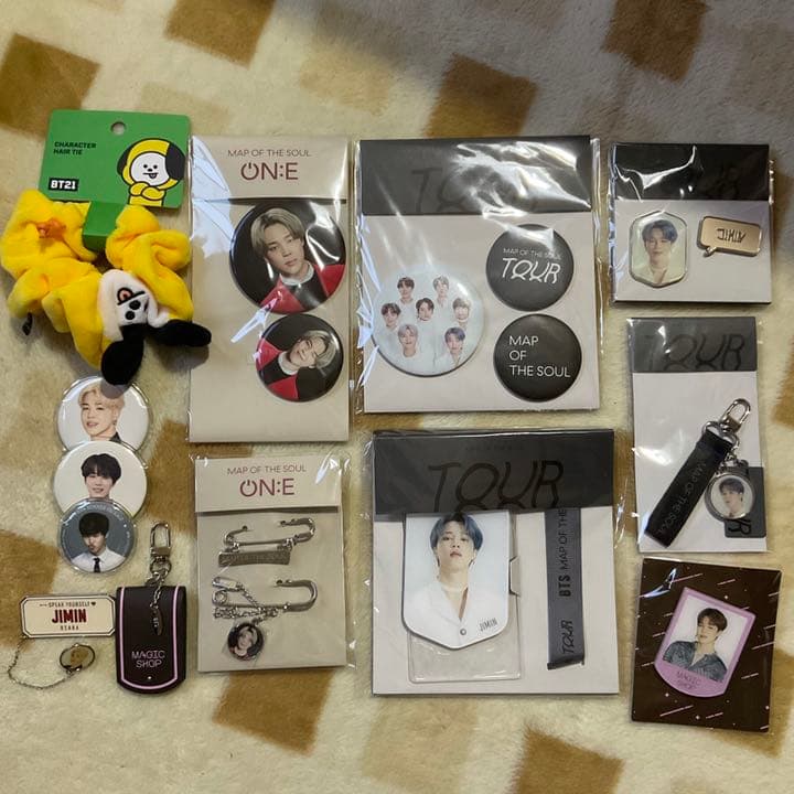 BTS ジミン 缶バッジ キーホルダー