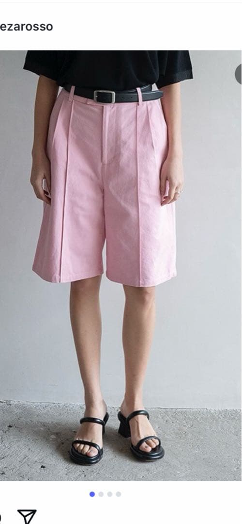 caveza rosso カベサロッソ　センターシームハーフパンツ