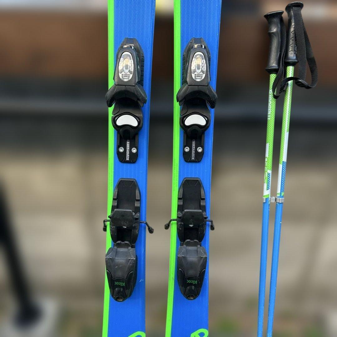 ロシニョール　116cmスキー板・ストック・ケースのセット