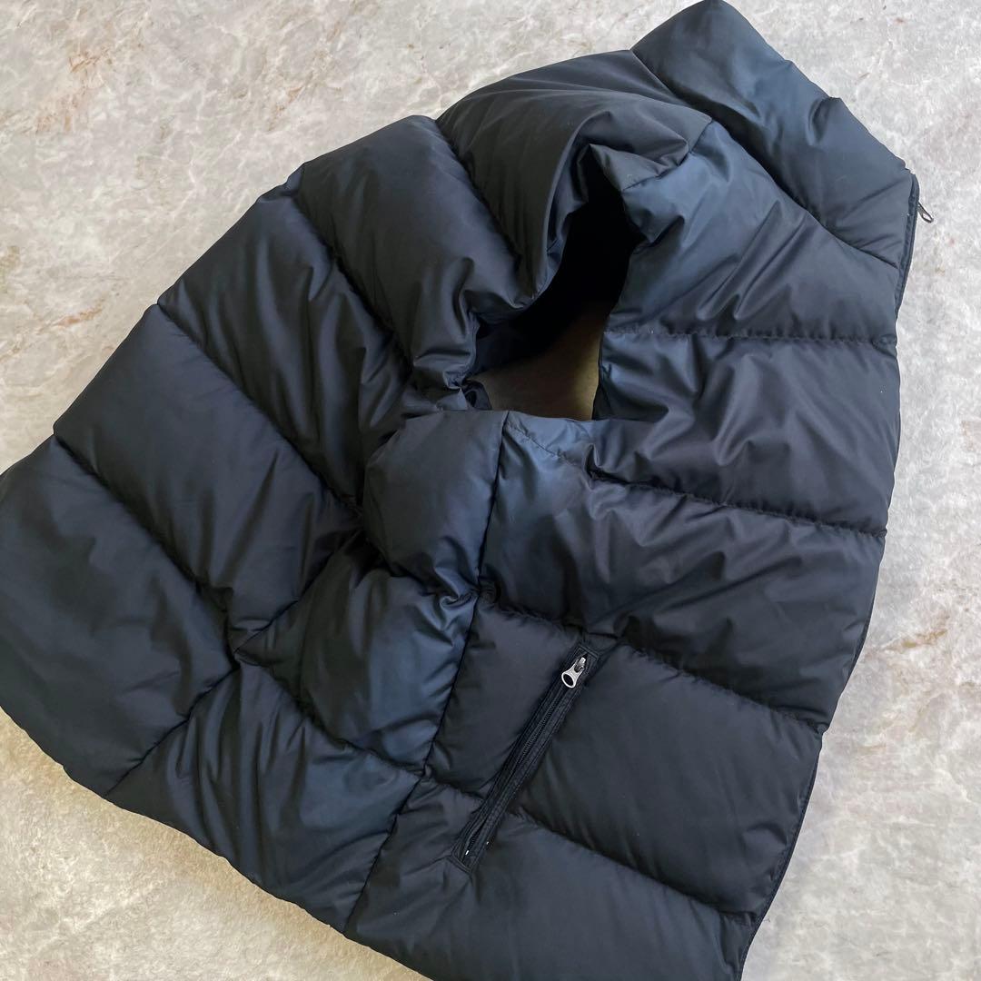 RALPH LAUREN 保温性 ロゴ刺繍 ダブルジップ ダウンベスト 黒 XL