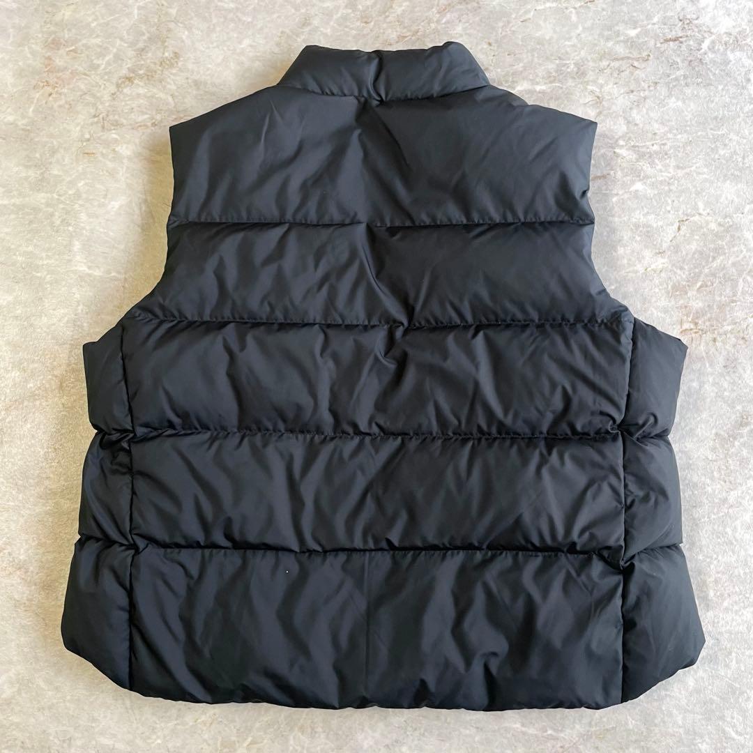 RALPH LAUREN 保温性 ロゴ刺繍 ダブルジップ ダウンベスト 黒 XL