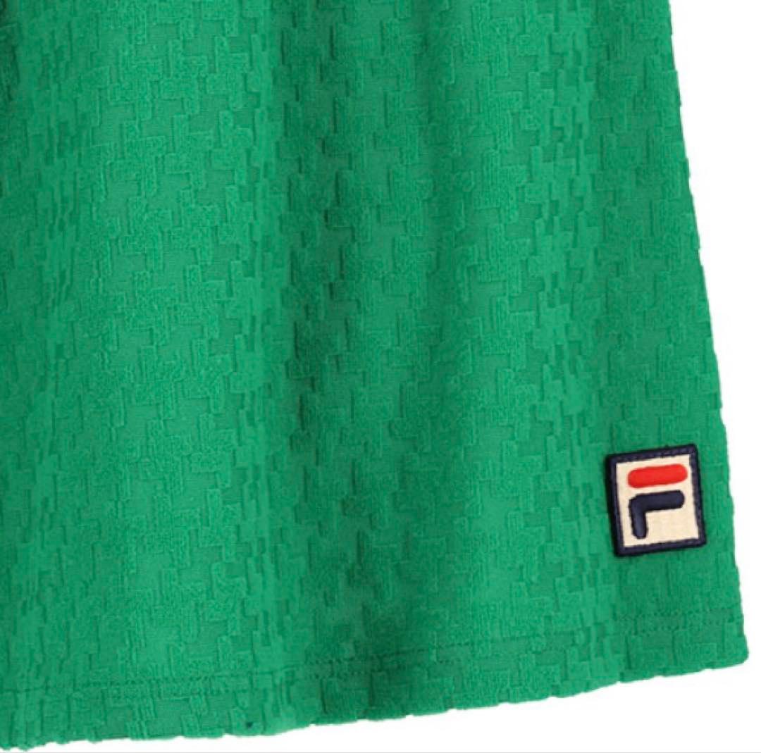 No.248 FILA パイル千鳥柄フェミニンキュロット☆green☆