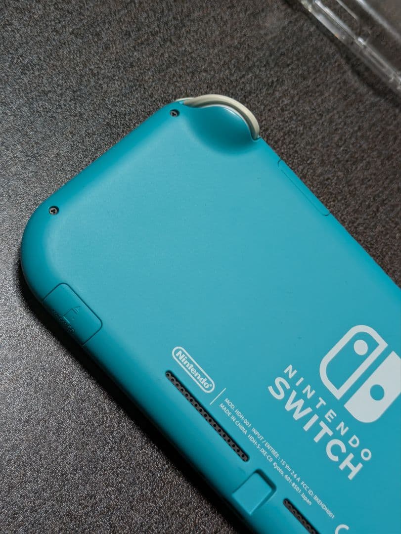 Nintendo Switch lite 本体　ケース・カバー付き ターコイズ