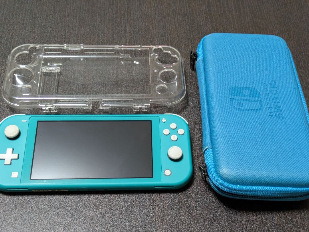 Nintendo Switch lite 本体　ケース・カバー付き ターコイズ