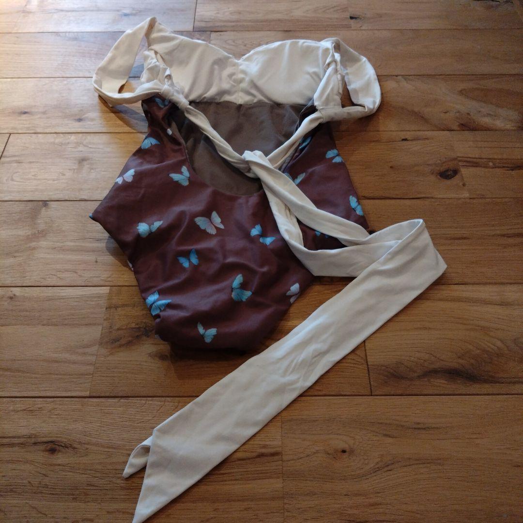 アリシアスタン 蝶模様 ワンピース水着 S