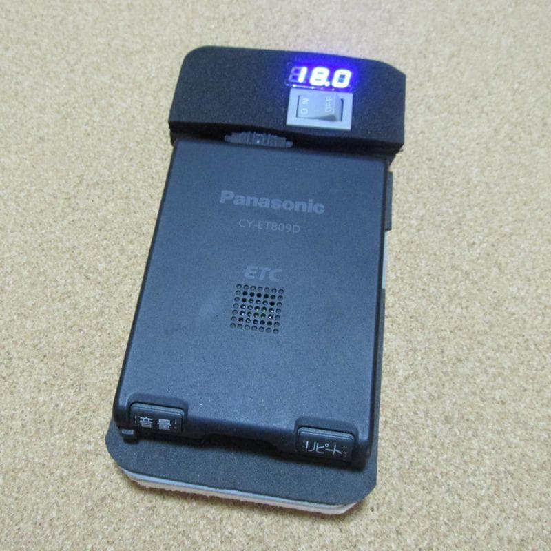パナソニック　CY-ET809D アンテナ一体型ETC *乾電池式・防水ケース*