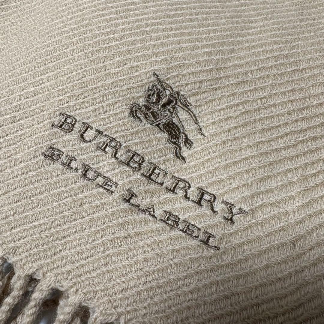 BURBERRY BLUE LABEL ベージュマフラー新品未使用ホースロゴ