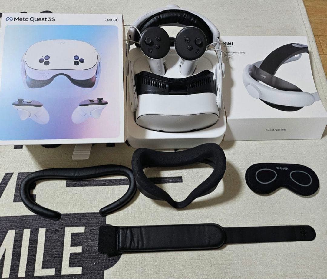  Quest 3S VR＋ヘッドストラップ＋フェイスクッション