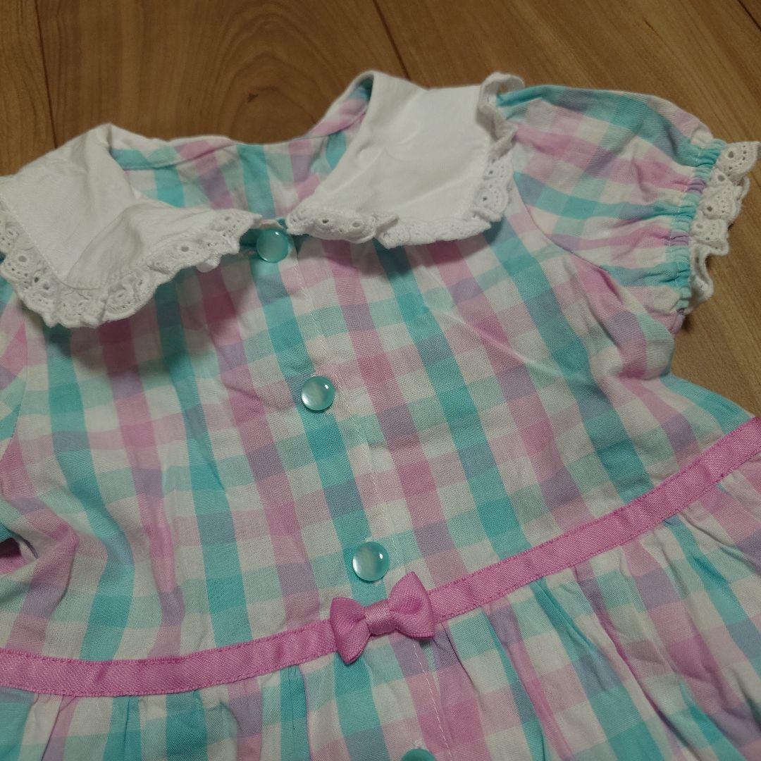 メゾピアノ　半袖ワンピース　100