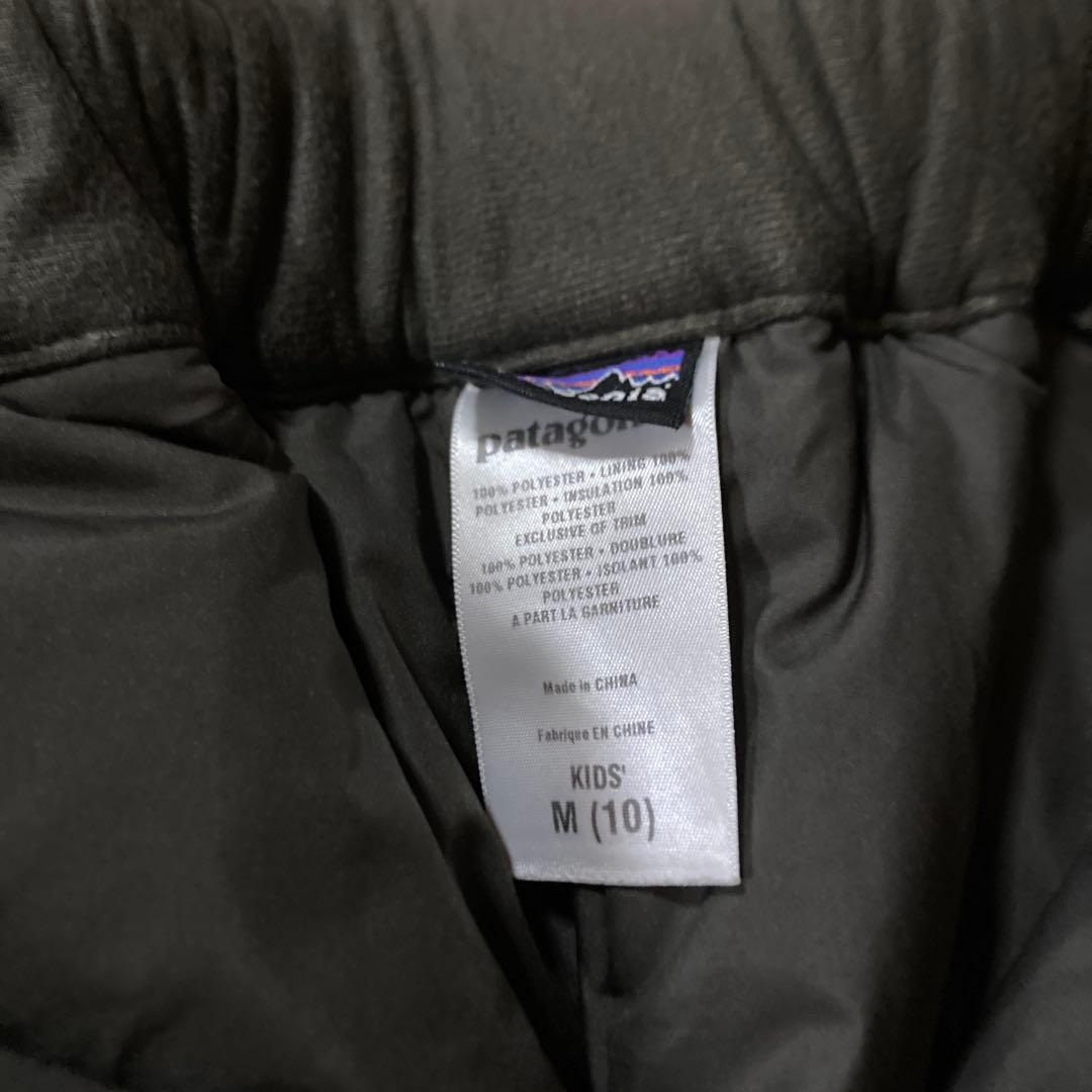 patagonia 子ども用スキーウェアオリーブグリーンM（10）130