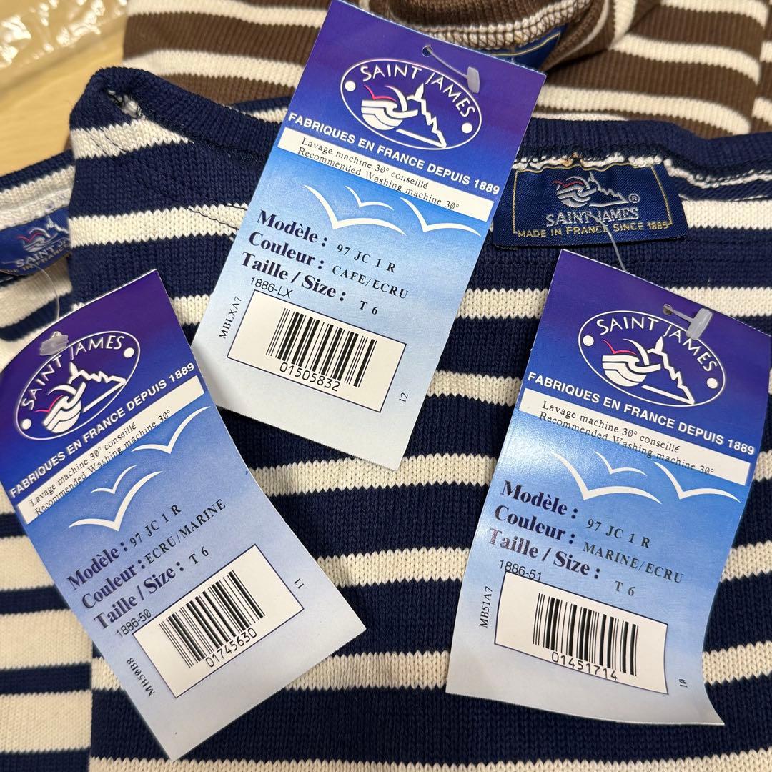 90s ヴィンテージ セントジェームス バスクシャツ T6 ボーダー ロンT