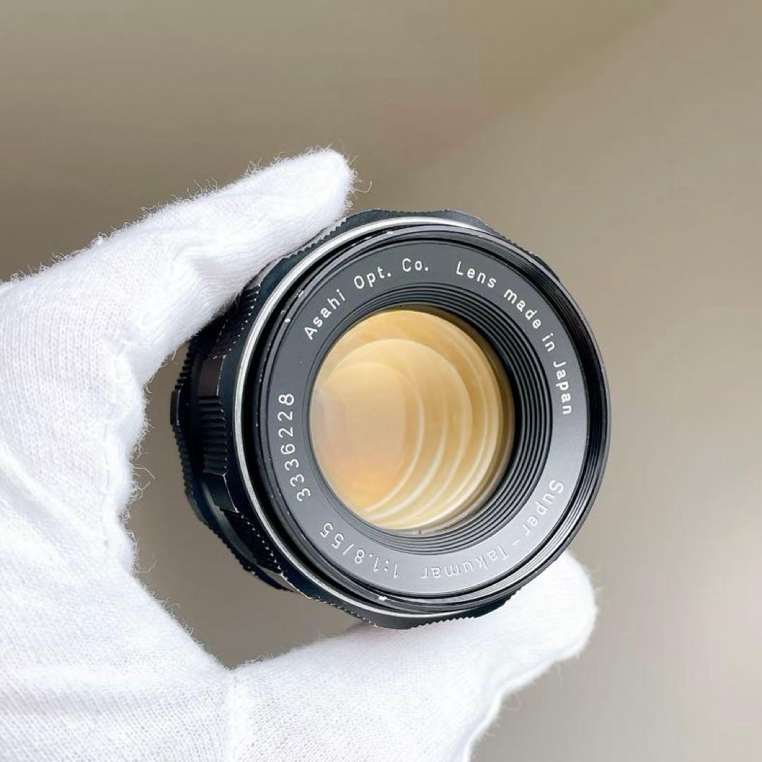【虹色美フレア】 Super Takumar 55mm f1.8 整備済 m42