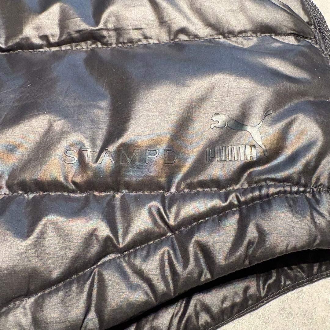 【PUMA STAMPD】 ナイロン ダウンベストL ブラック
