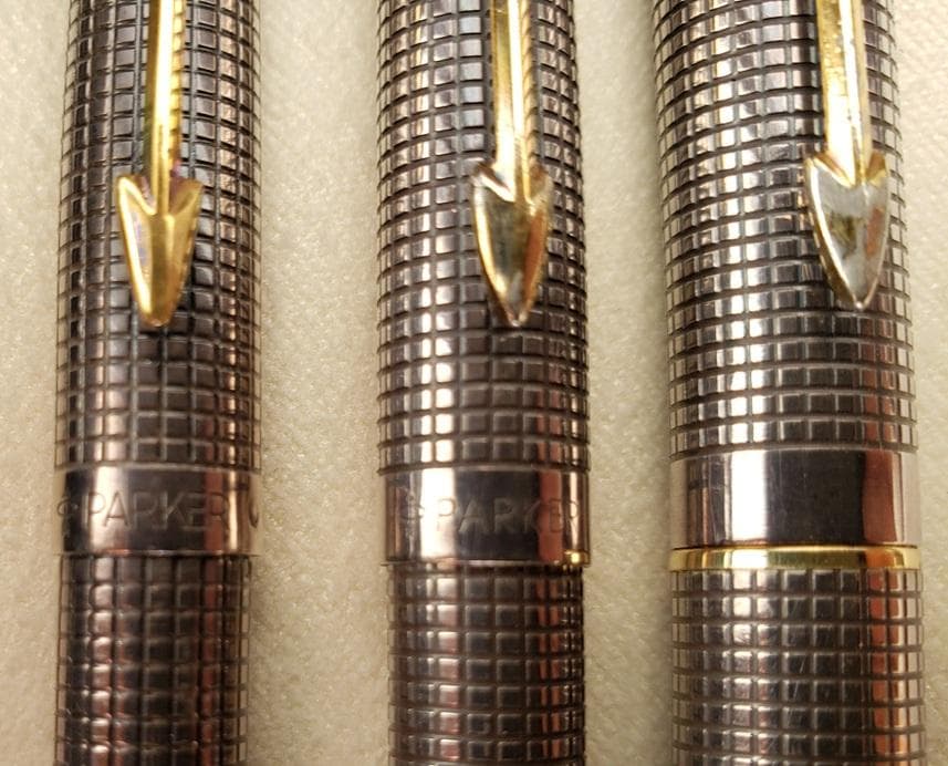 PARKER　75　スターリングシルバー　ボールペン他3本セット　中古品