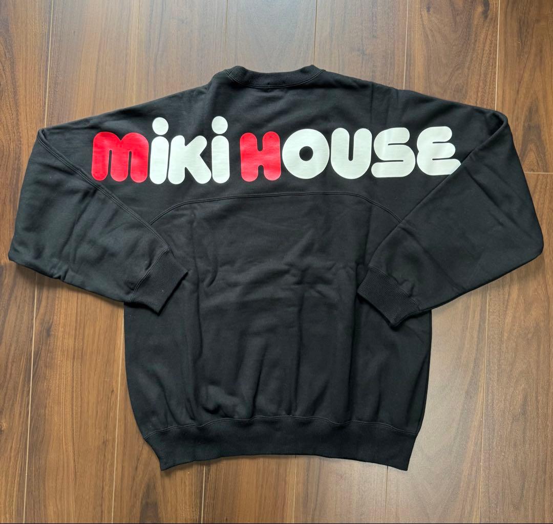 専用［新品］mikiHOUSE ブラック トレーナーSサイズ ジュニア 大人