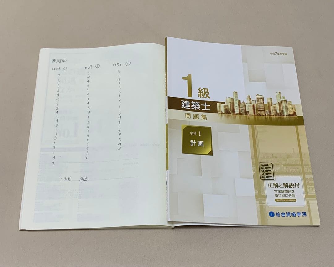 【総合資格】Ｒ７_一級建築士_学科本試験対策用教材