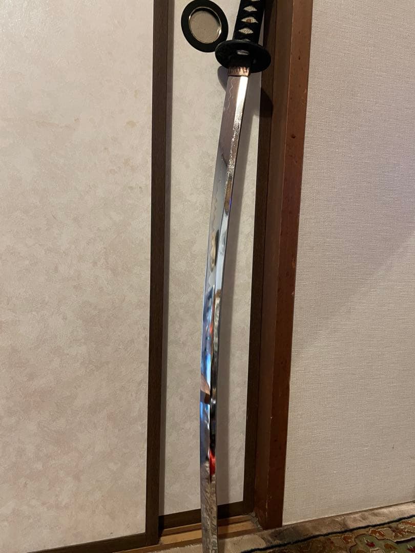 鹿角風台座　鞘付き模造刀２本　合計３点セット