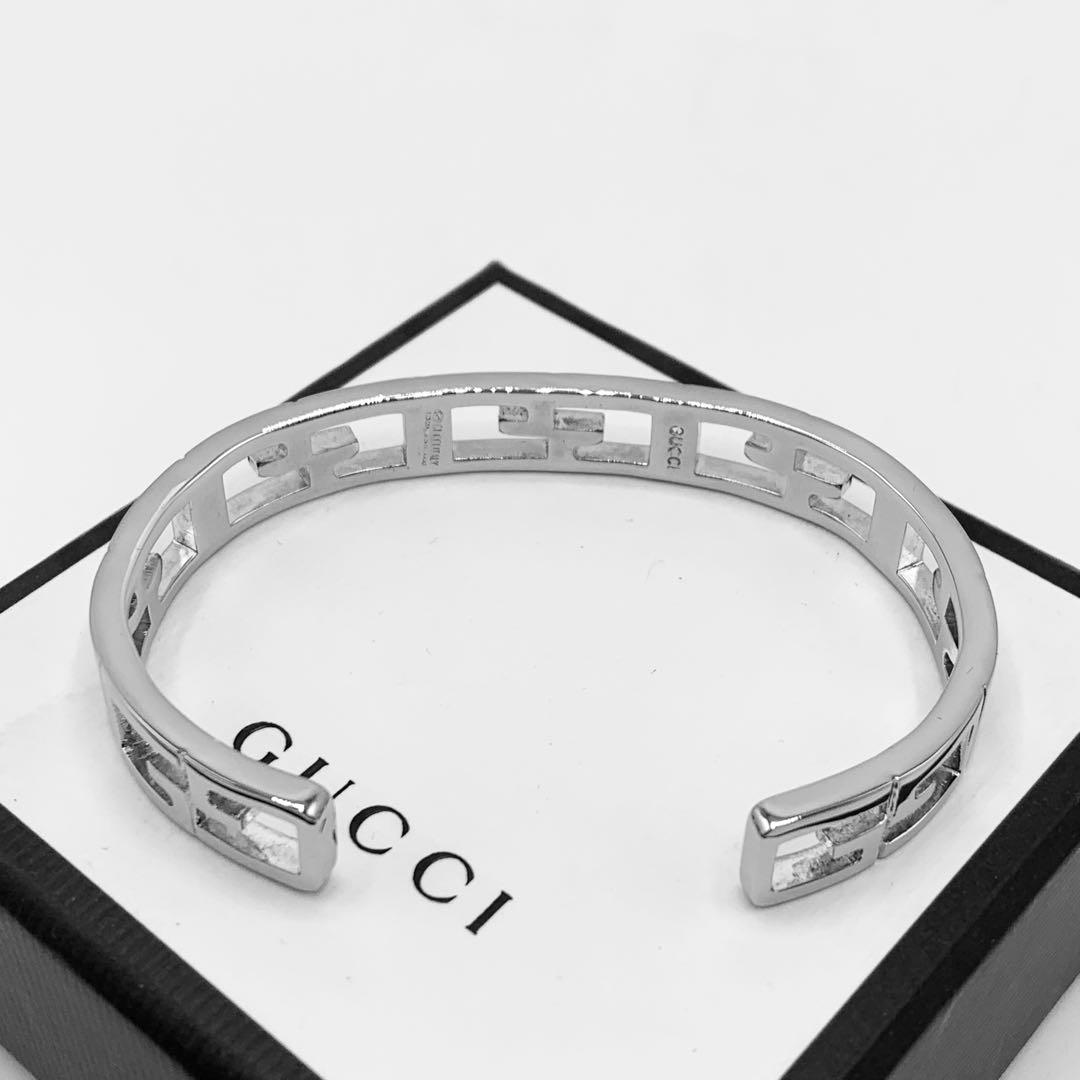 【美品/希少】GUCCI バングル　スクエアG ヴィンテージ　オールドグッチ