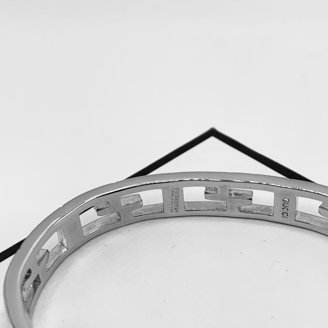 【美品/希少】GUCCI バングル　スクエアG ヴィンテージ　オールドグッチ