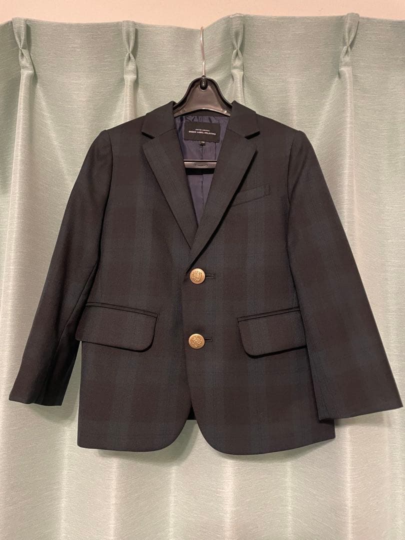 ユナイテッドアローズ スーツ セレモニー ブラックウォッチ 110 120