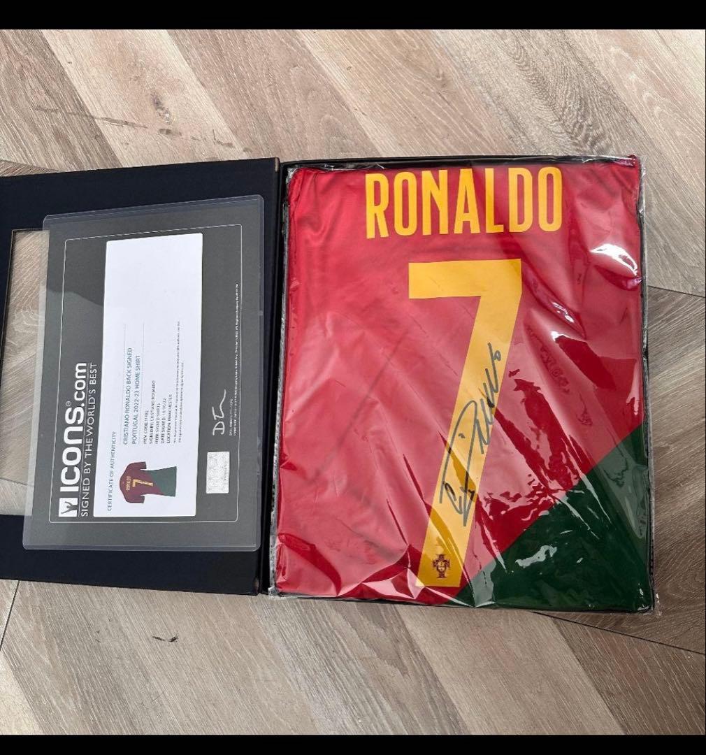 クリスティアーノ・ロナウド 直筆サイン入り ポルトガル代表 icons社証明書